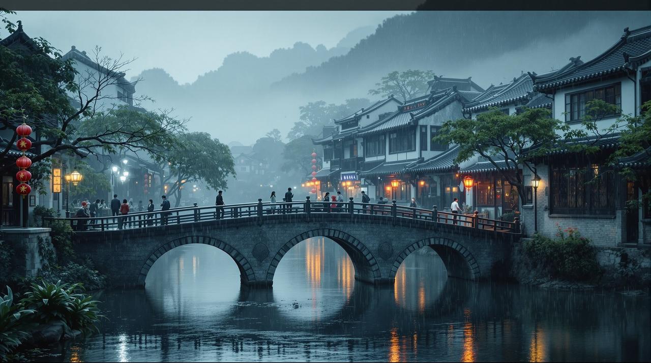 企鹅影视出品《江南烟雨》-民国爱情传奇高清海报